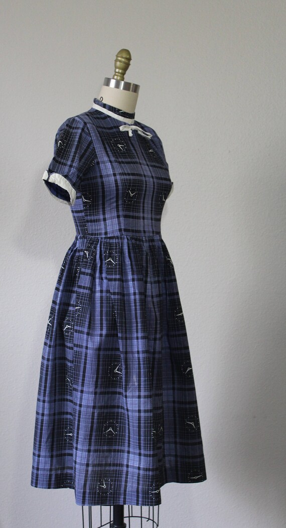 1940s Dress / Vintage 40's Novelty Print Fabric C… - image 6
