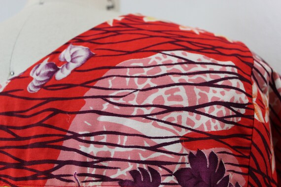 Vintage 50s 60s Ui-Maikai Hawaiian  Muu Muu Brick… - image 9