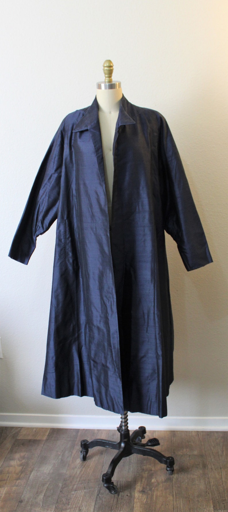 Vintage 40s 50s Julius Garfinckel Silk Navy Blue Formal Party - Etsy