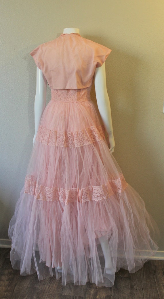 50s Prom Dress / Vintage 1950s Gorgeous Strapless… - image 7