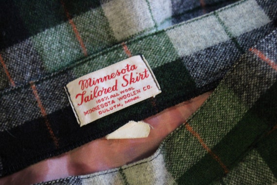 Vintage 1940 40s MINNESOTA WOOLEN CO Green Wool P… - image 2