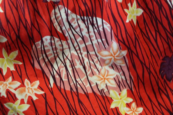 Vintage 50s 60s Ui-Maikai Hawaiian  Muu Muu Brick… - image 10