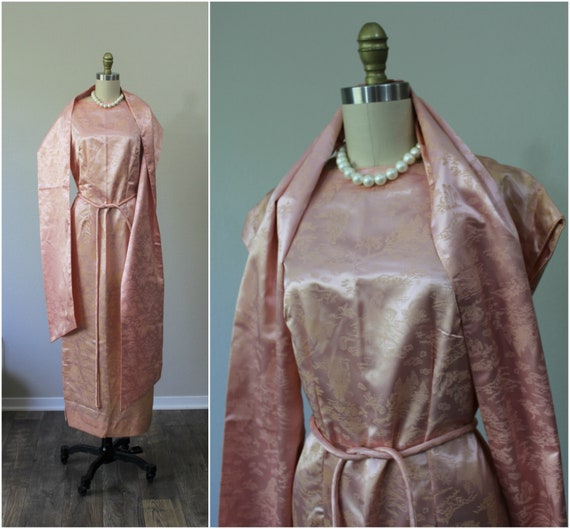 Vintage 50s 60s NWT Rosana satin Hawaiian Asian wi