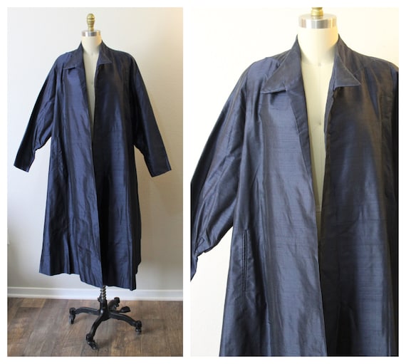 Vintage 40s 50s Julius Garfinckel Silk Navy Blue Formal Party - Etsy