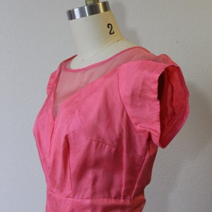 1950s Prom Dress KERRYBROOKE / Vintage 50s NOS Pink SILK Organza Party Prom Dress Event // Modern Size 2 4 xs Small image 7