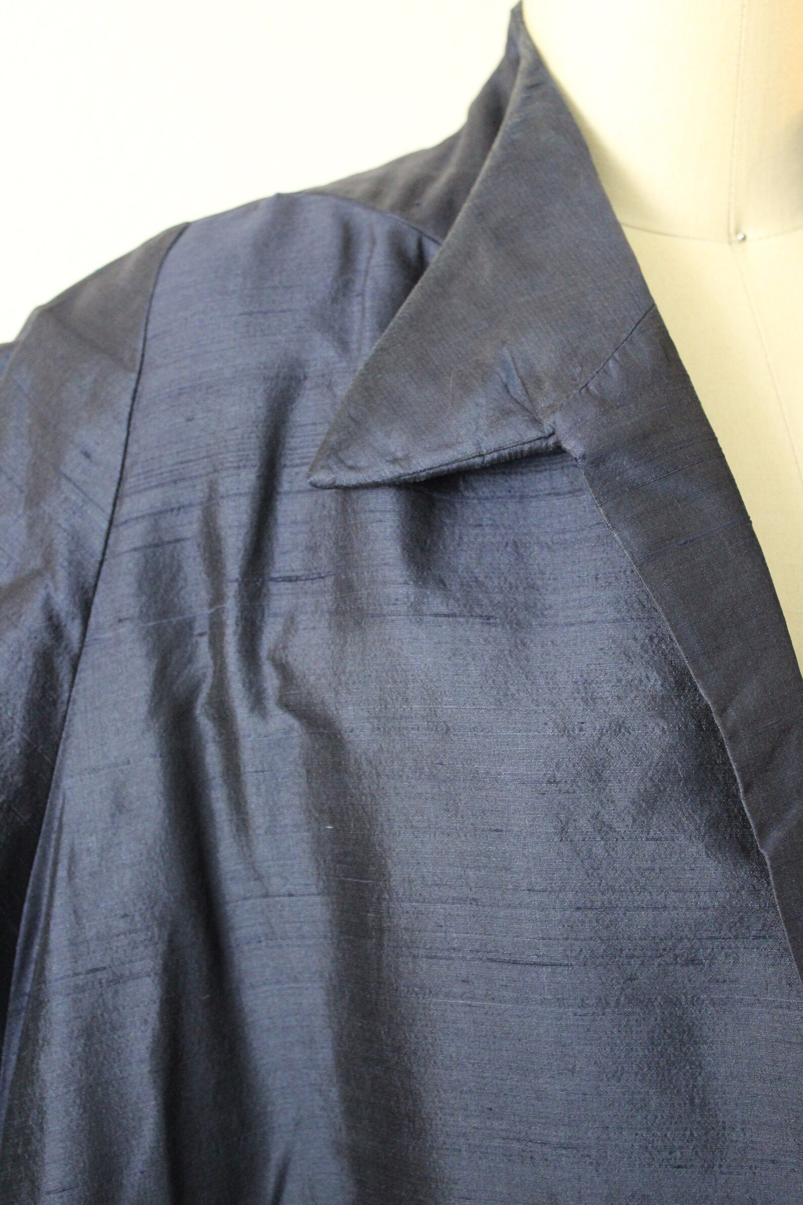 Vintage 40s 50s Julius Garfinckel Silk Navy Blue Formal Party - Etsy