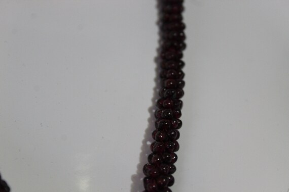 Vintage Genuine Red Natural Garnet Bead Gemstone … - image 6