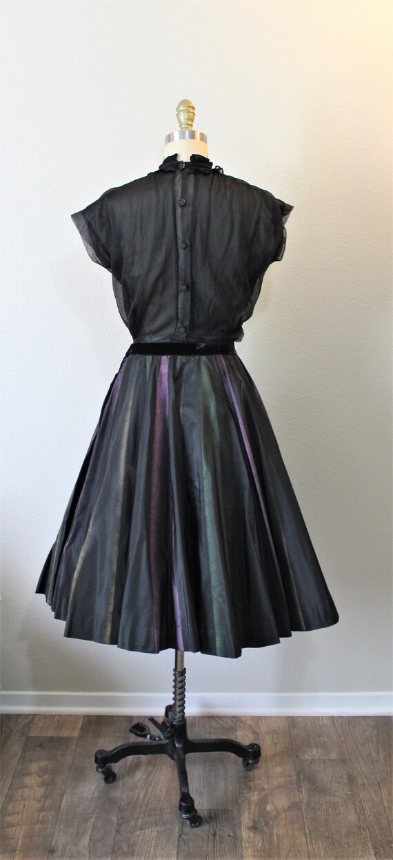 50s Circle Skirt / Vintage 1950s atomic Joe David… - image 9