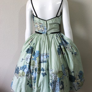 1950s Fruit Salad Novelty Print Summer Dress Jackie Morgan of California Circle Skirt Sequins Tulle Cupcake Event Dress image 10
