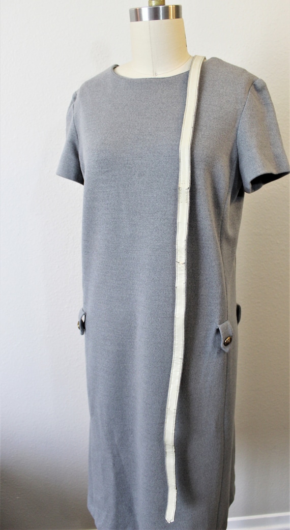 Vintage 1960s MOD Gray Joseph Magnin California J… - image 10