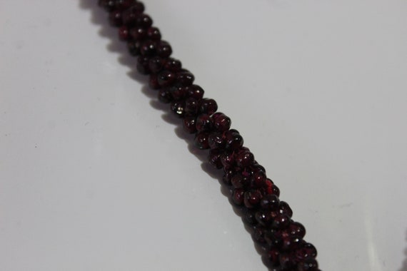 Vintage Genuine Red Natural Garnet Bead Gemstone … - image 7