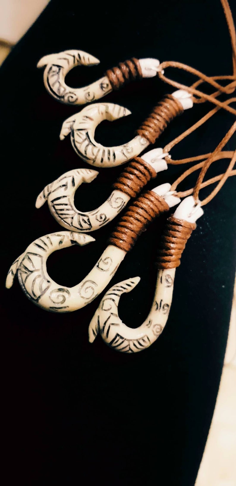 MAUI HOOK NECKLACE Luminescent glow in the dark moana Etsy