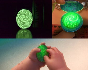HEART of TE FITI Luminescent | glow in the dark | Necklace heart of te fiti | Moana | Te Fiti Stone
