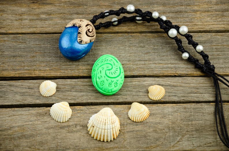 MOANA NECKLACE heart of the fiti Moana necklace heart of Te Fiti reproduction Oceania fan art cosplay disney collection image 7