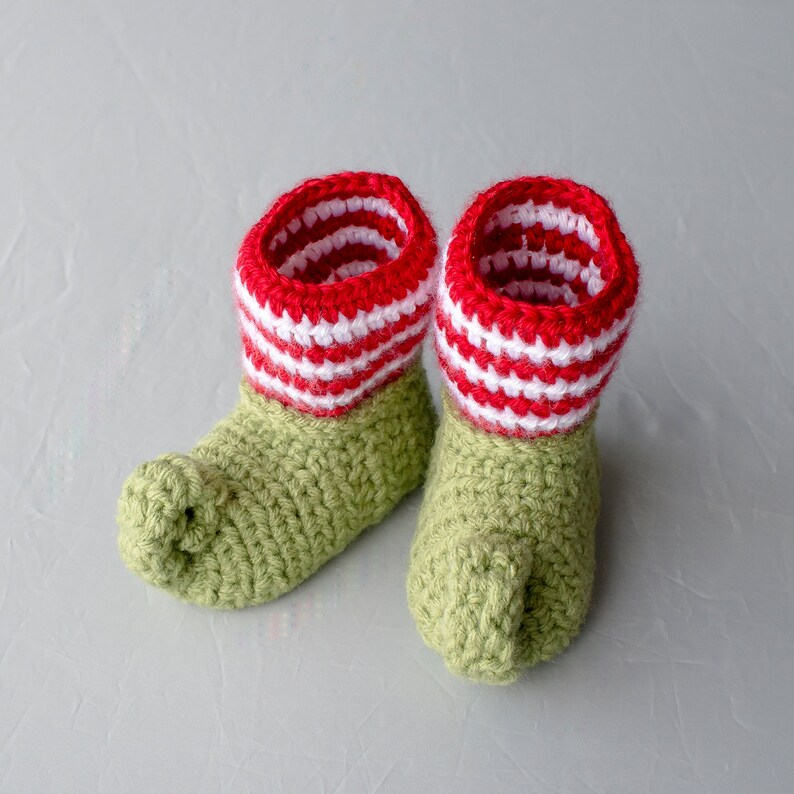 Elf Booties Elf Baby Shoes Elf Shoes Christmas Shoes Etsy