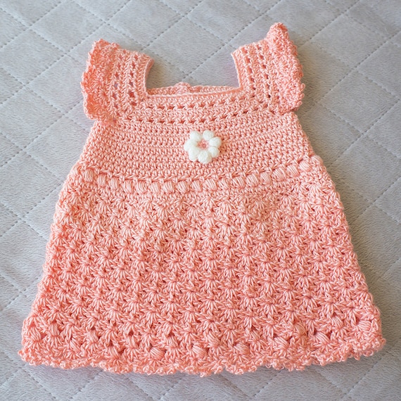 Crochet Pink Dress Crochet Baby Dress Baby Girl Dress | Etsy