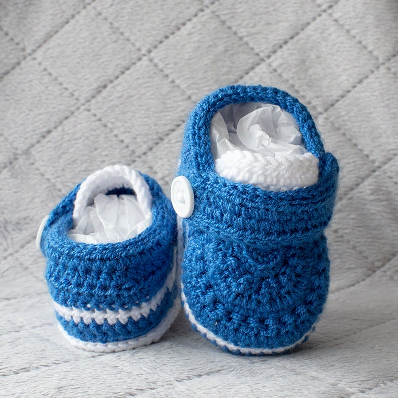 Boy Shoes Baby Boy Shoes Blue Boy Shoes Crochet Boy Shoes Etsy
