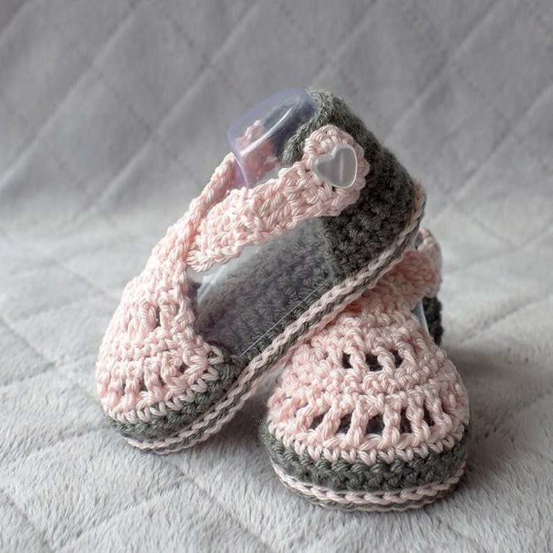 Baby Set Teething Rattle Baby Shoes Crochet Rattle Girl Etsy