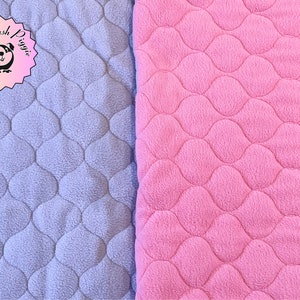 Reversible  Midwest Guinea Pig Cage Fleece Liner In Lavender and Rose-Fits Midwest