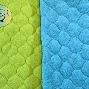 Reversible Midwest Guinea Pig Cage Fleece Liner In Sky and Lime-Fits 24&quot;x 48&quot; Cages