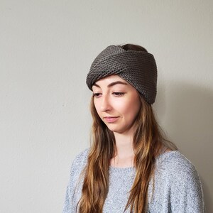 Twisted Ear Warmer - Hand Knit Headband - Luxe Earwarmer with Twist in Front - Fall Accessories