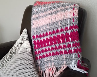 Crochet Pattern PDF Woven Celtic Baby Blanket - Make your own Baby Blanket - Floor Mat - Plaid Pattern - Stripes
