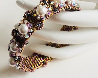 TUTORIAL - Baroque Bangle Bracelet - PDF