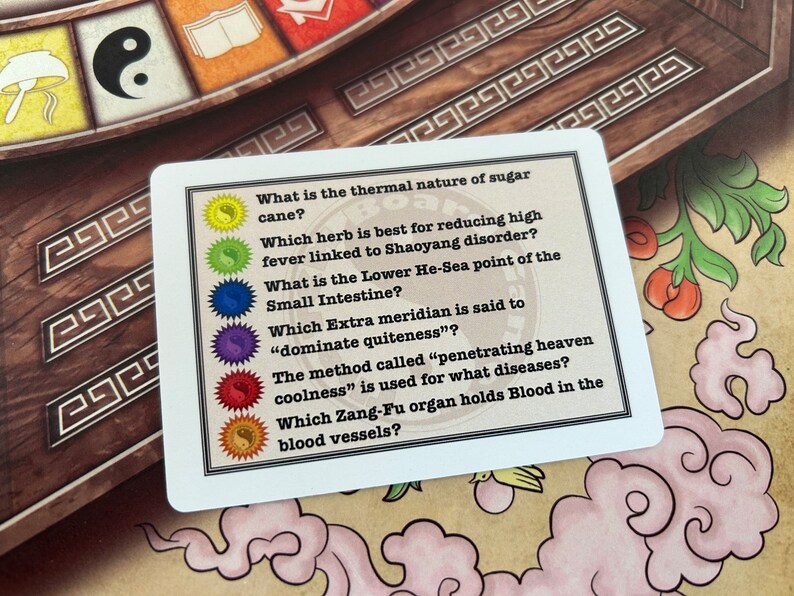 TCM Board Game. the Board Game for Acupuncture Students Made in the USA