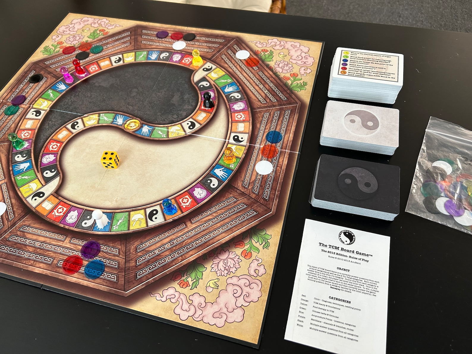 TCM Board Game. the Board Game for Acupuncture Students Made in the USA