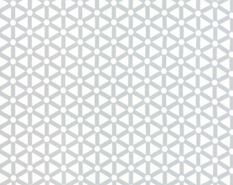 Cotton Quilt Fabric by the yard, Modern Background Paper Hexagon Wheels Grey by Zen Chic for Moda Fabrics, 1585 13