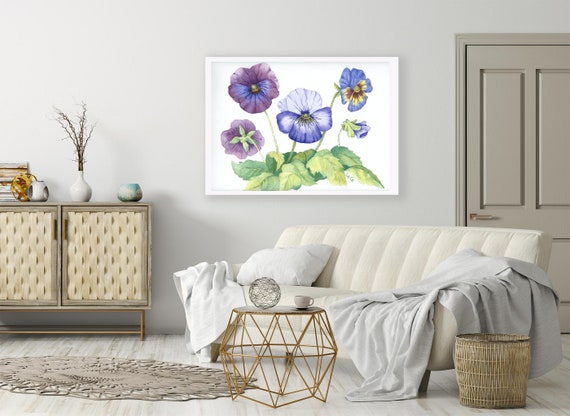 Pansy Watercolor Painting