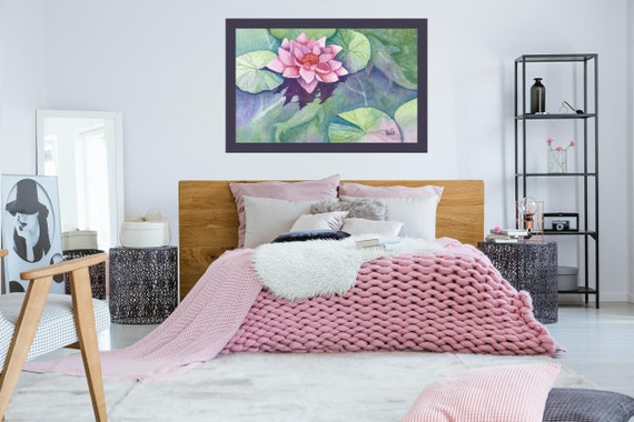 Water Lily Watercolor Painting