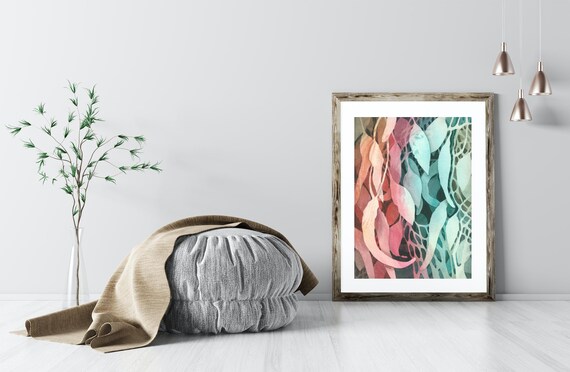 Abstract Peppers Original Watercolor Painting