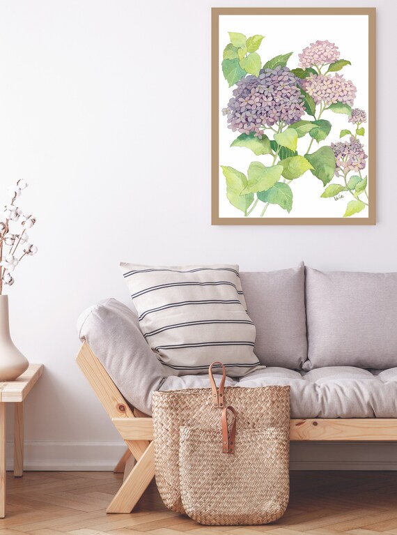 Hydrangea Original Watercolor Painting