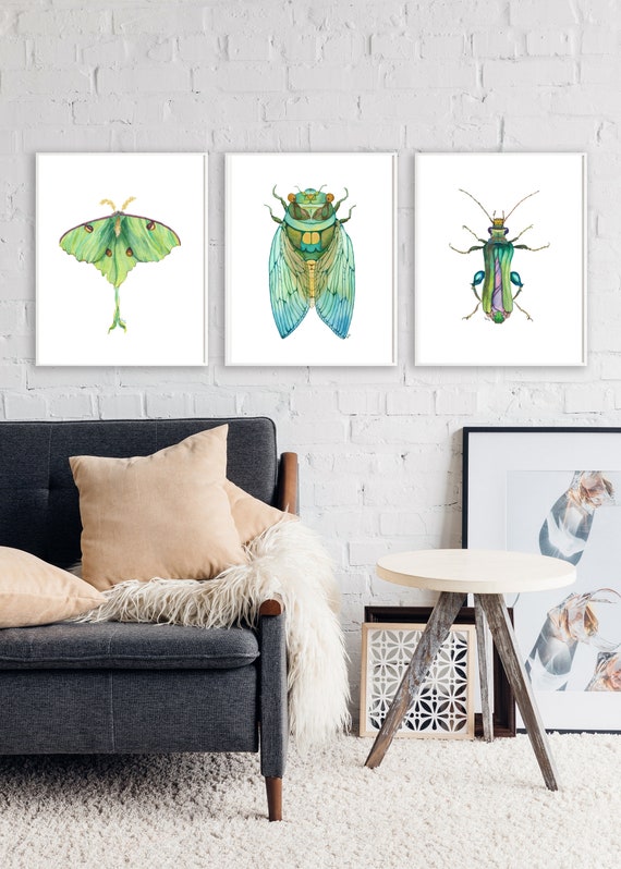 Beetle Original Watercolor Painting