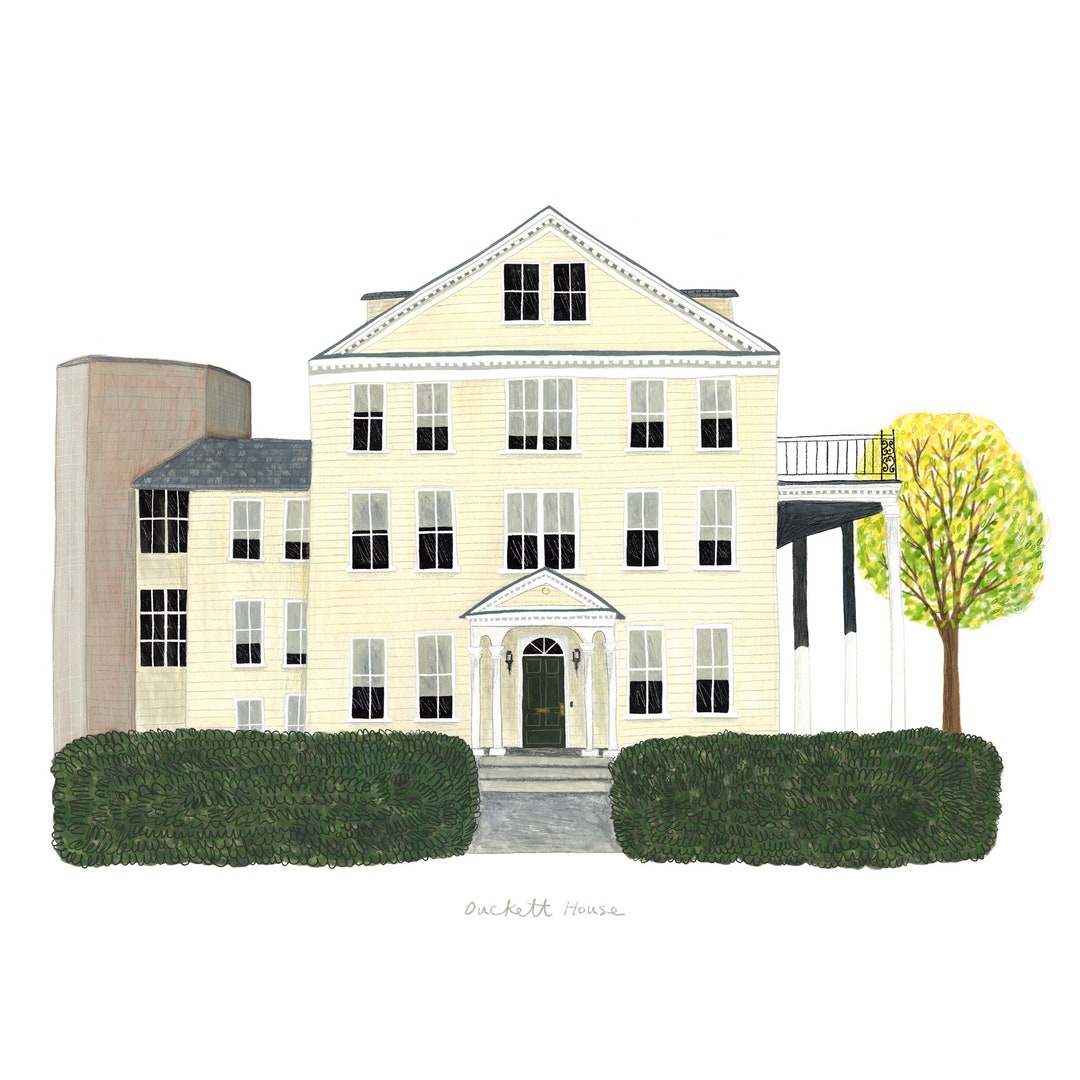 Duckett House Print Etsy