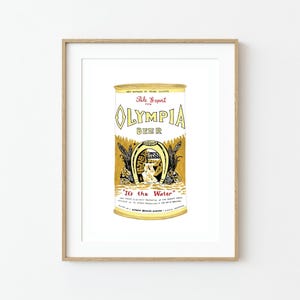 Mini Olympia Beer Can Print 5&quot;x7&quot;