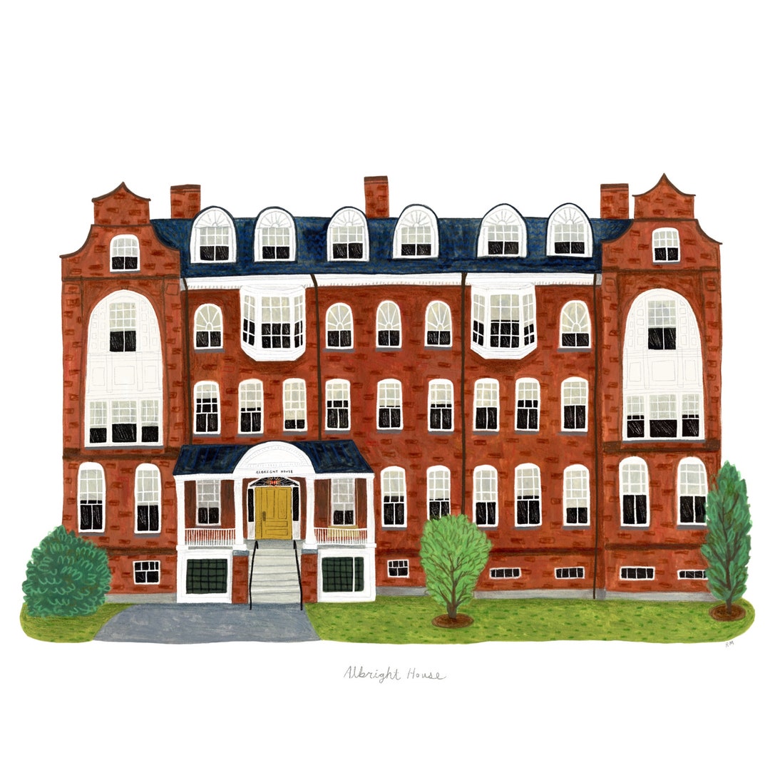 Albright House Print Etsy