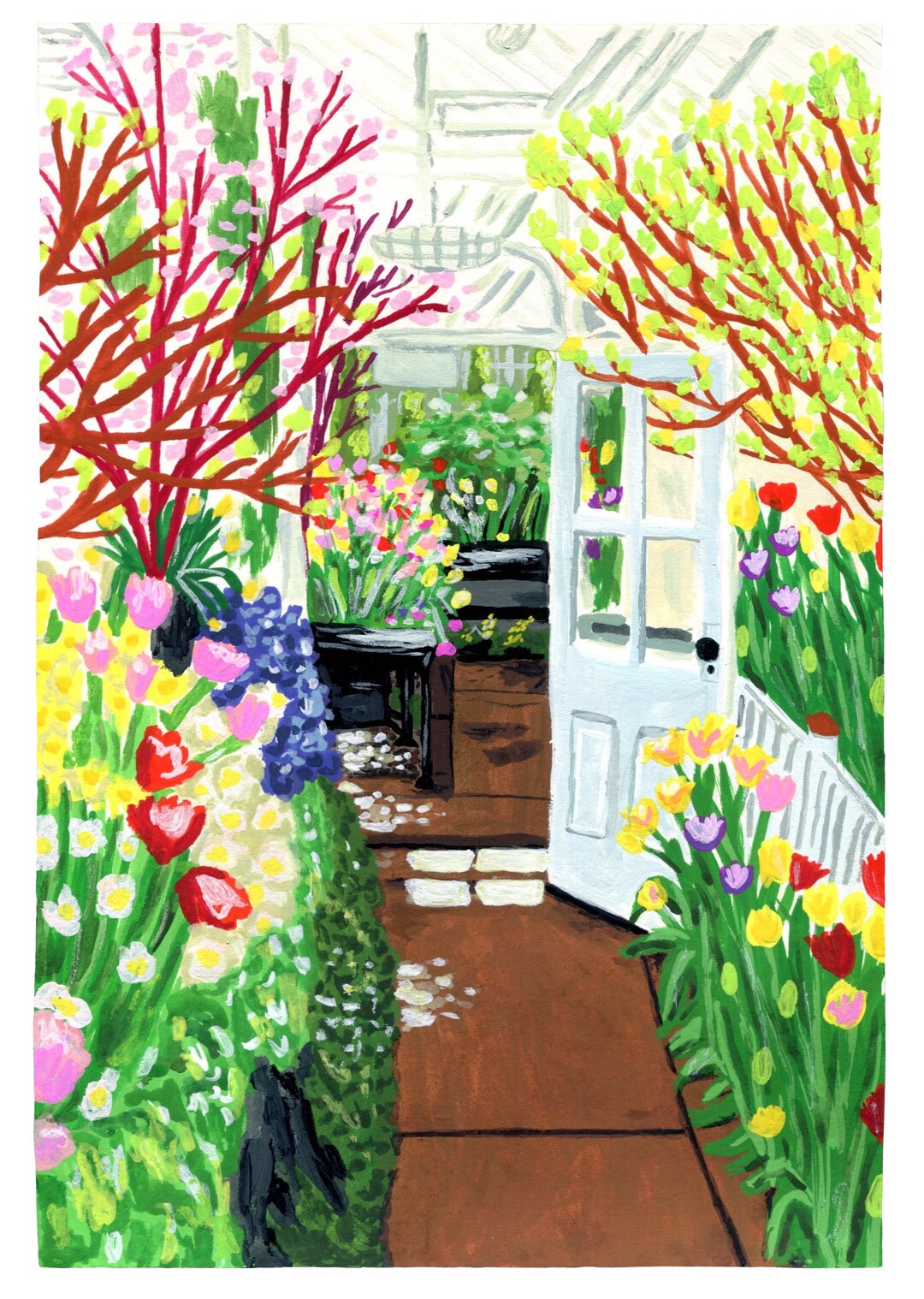Smith College Spring Bulb Show Print Etsy