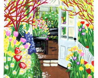 Smith College Spring Bulb Show Print