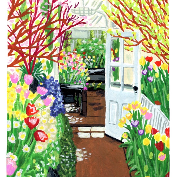 Smith College Spring Bulb Show Print