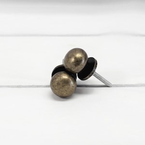 Bronze ball knob, Vintage style drawer pull, Iron door handle, cabinet hardware