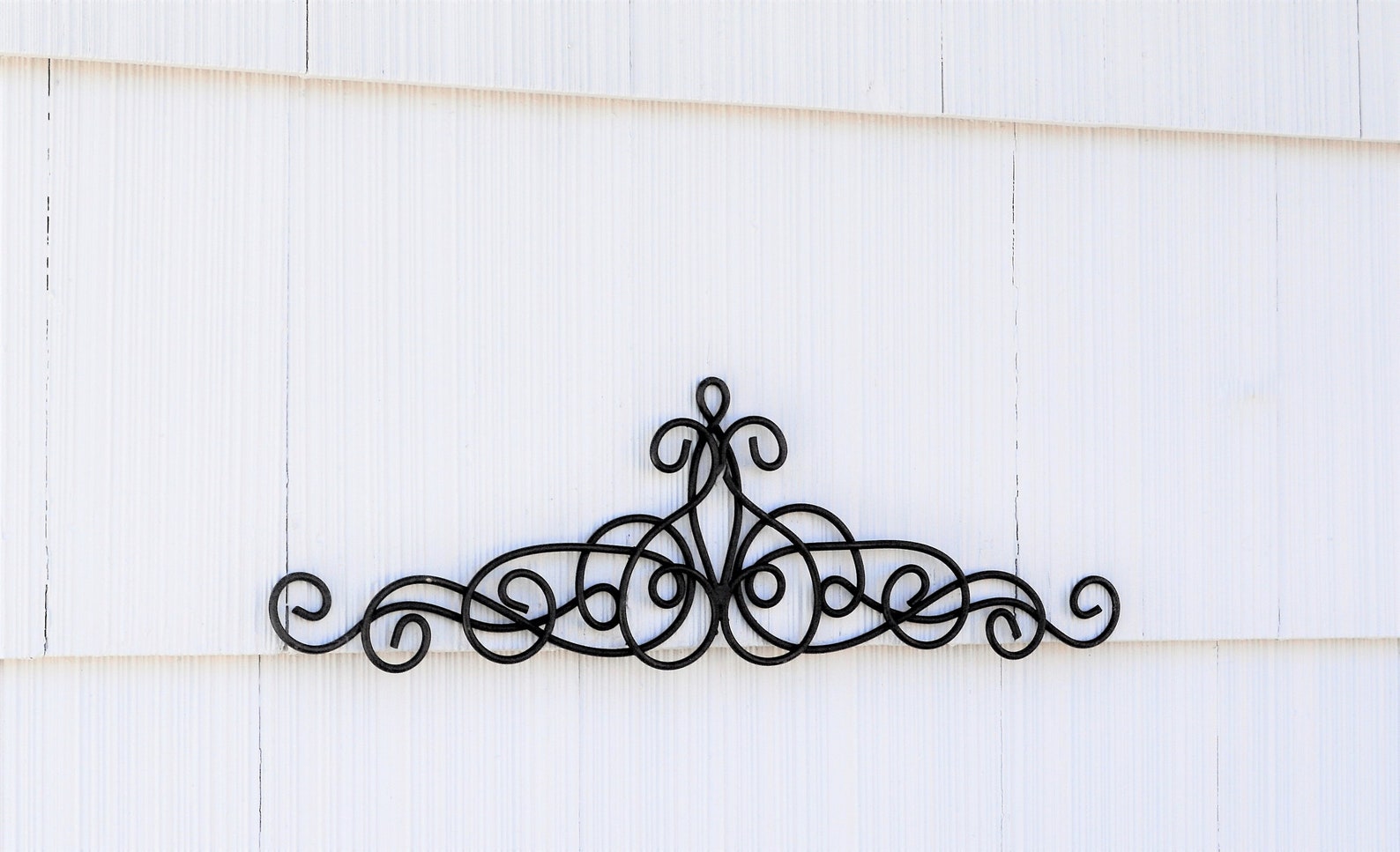 Metal Swag Wall Hanging Black Scroll Decorative Wall Decor Etsy