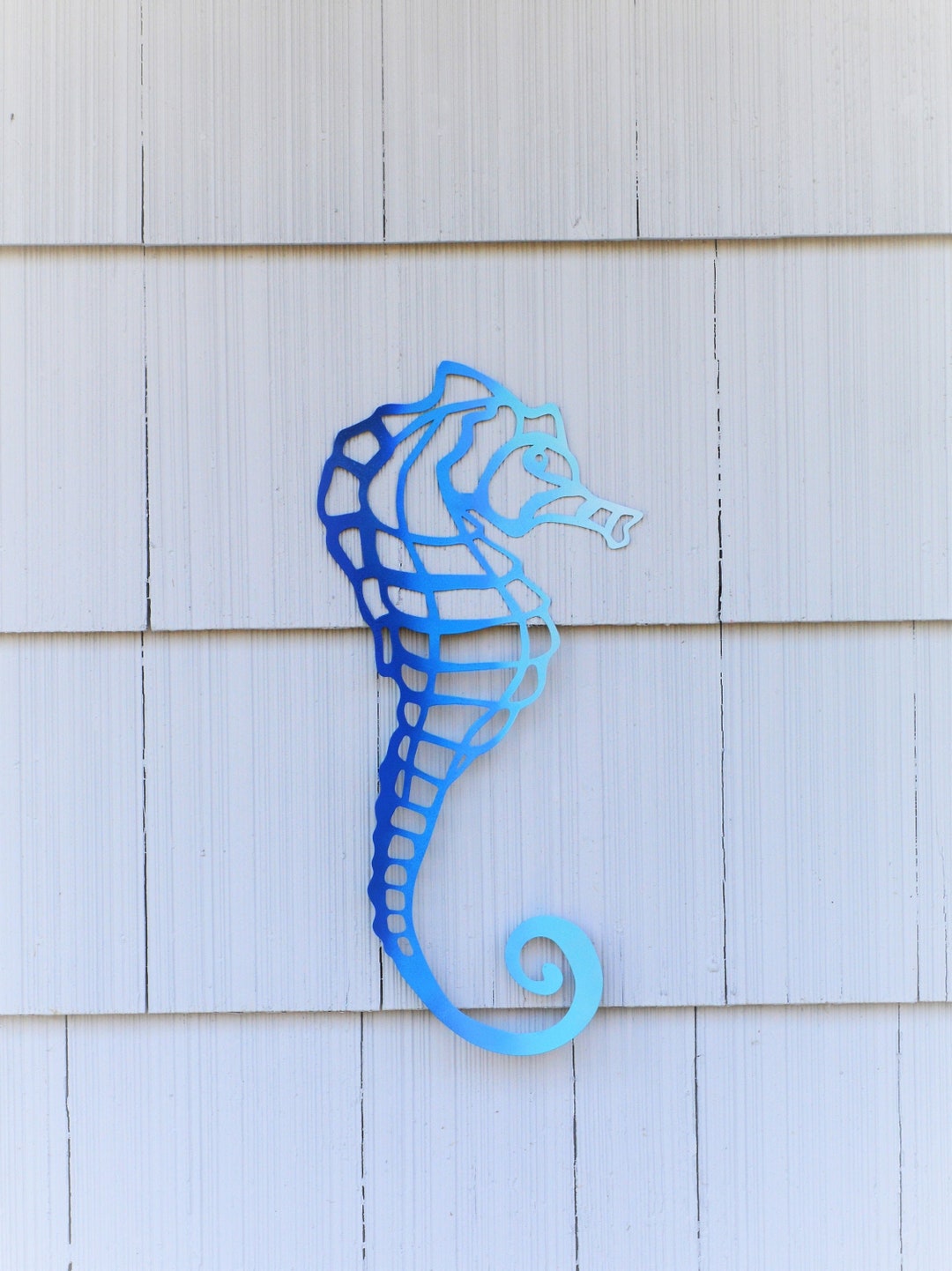 Seahorse Wall Hanging Coastal Beach Nautical Decor Vacation Etsy