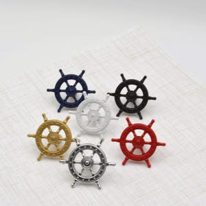 Ship's Helm Drawer Pull, Nautical Door Handle, Boat Wheel Knob