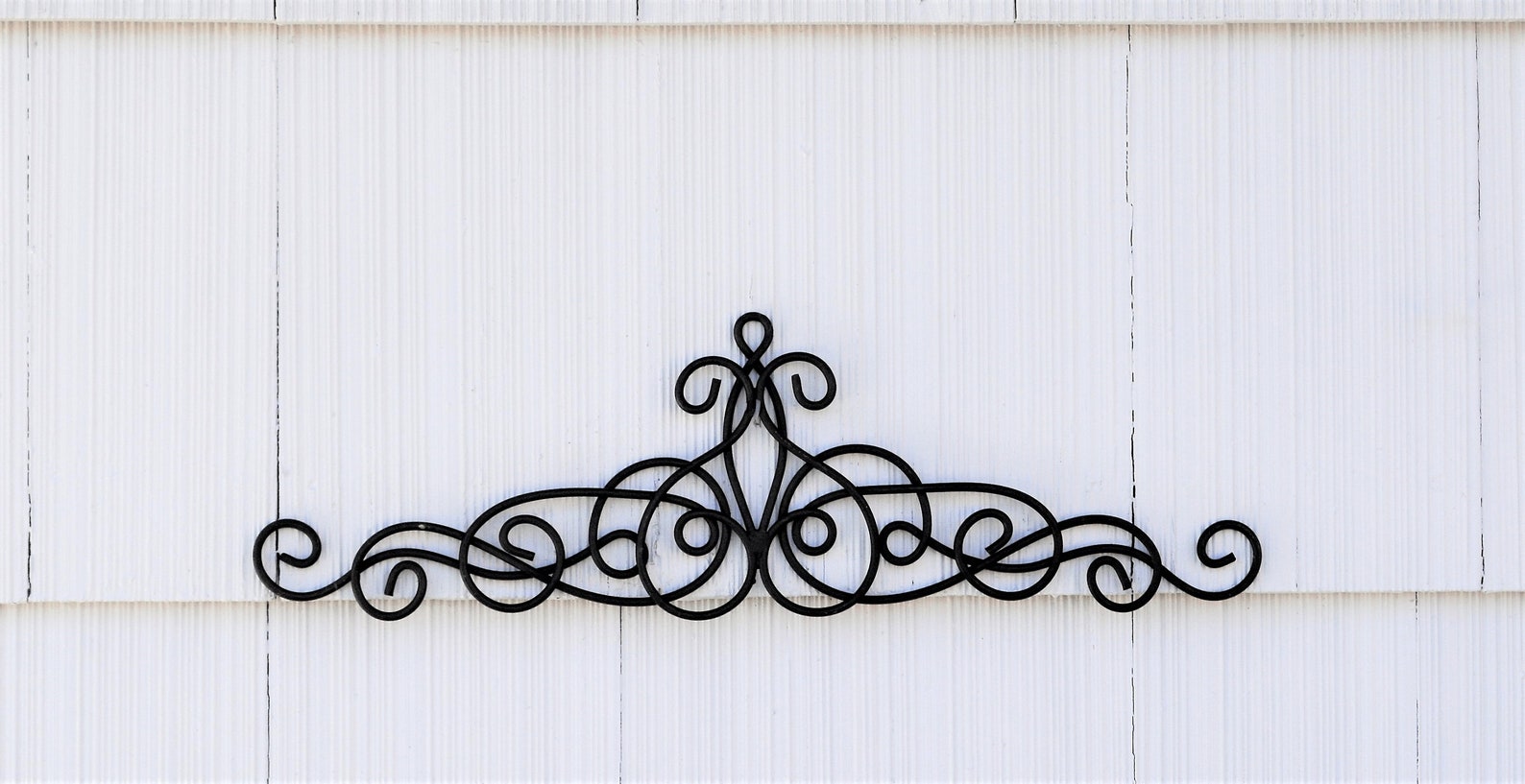 Metal Swag Wall Hanging Black Scroll Decorative Wall Decor Etsy