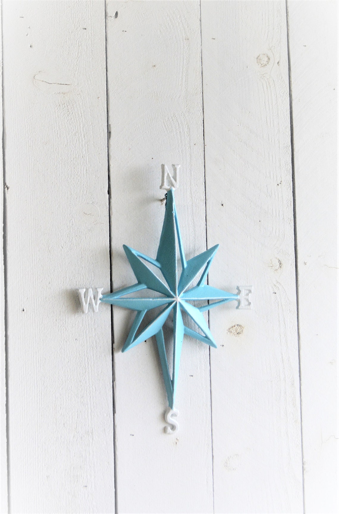Nautical Star Wall Decor Compass Rose Coastal Decor Beach Etsy