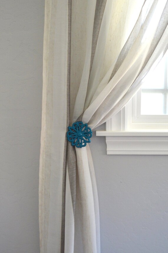 Set Of Two 2 Curtain Drapery Tie Backs Curtain Tie Backs Etsy