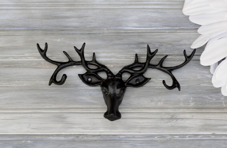 Faux Antler Bath Towel Holder Rack Western Decor