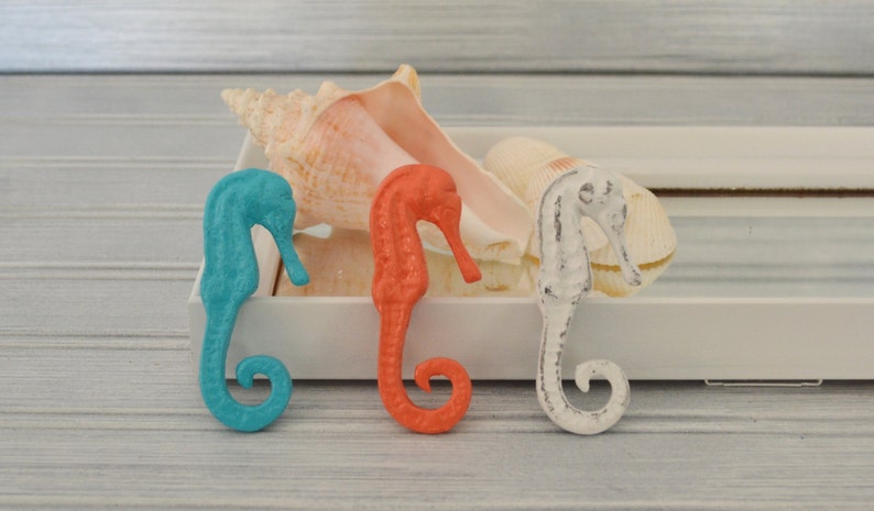 One Seahorse Knob Sea Horse Knob Seahorse Handle Cabinet Etsy